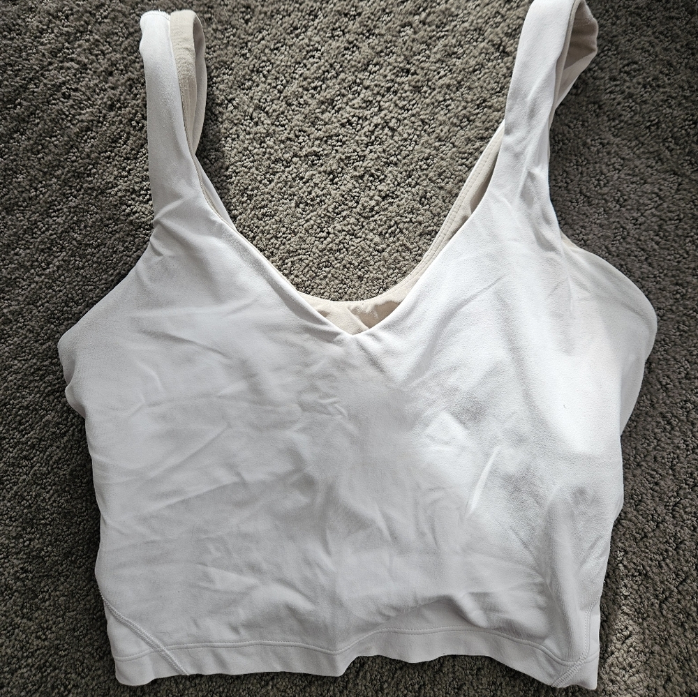 Lululemom White Align Tank Top